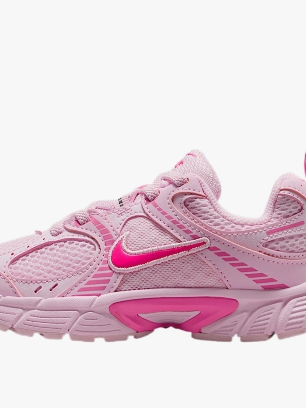 New Nike Kids Pink Mesh & Swoosh Athletic Sneakers